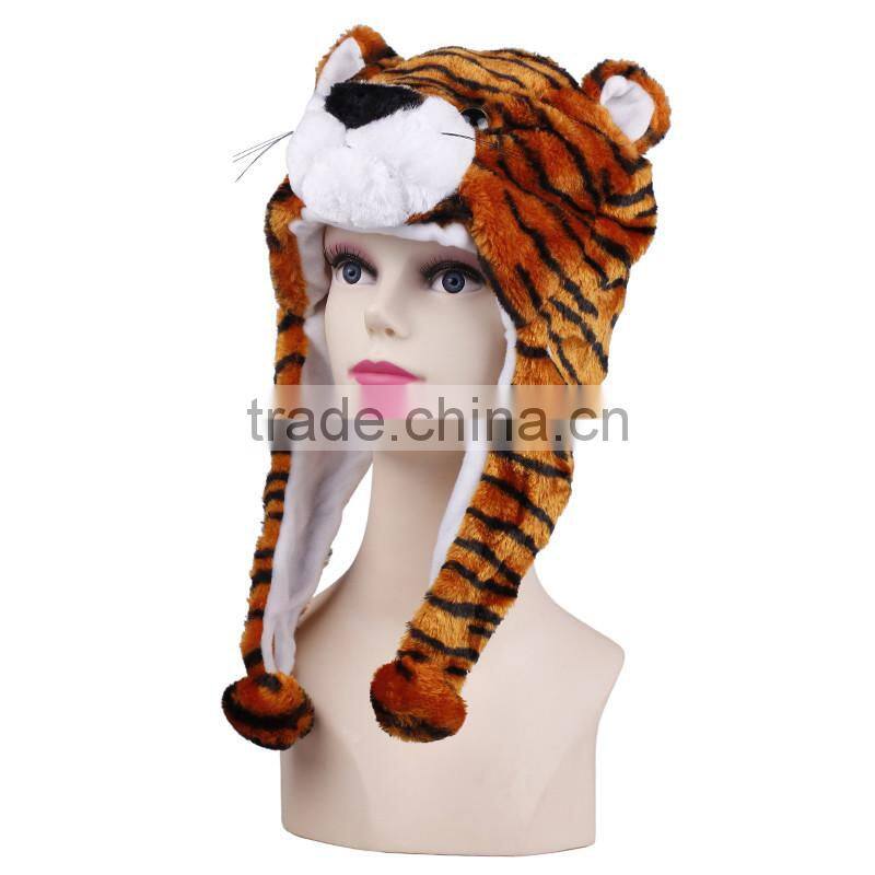 Funny Adult Animal Real Fur Winter Hats,Real Animal Fur Hat