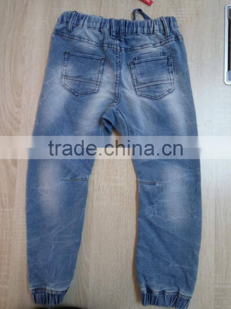 GZY High quality fulli size raw denim jeans for kids
