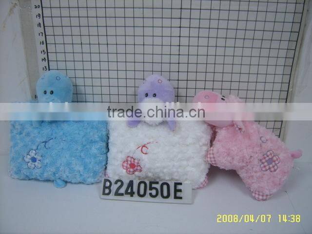 STUFFED PLUSH TOY LAMB CUSHION FOLD CUSHION