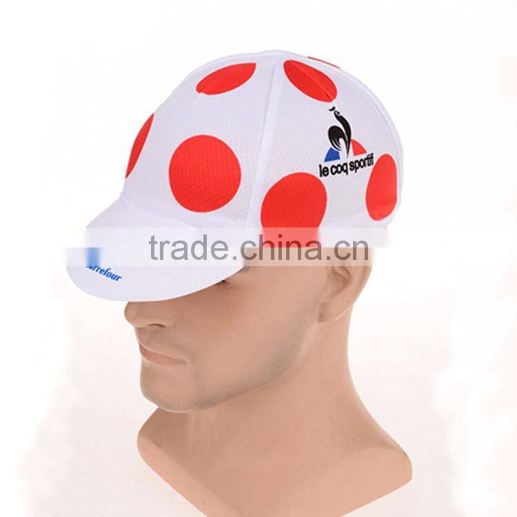 Accept sample order Unisex coolmax mesh dry fit custom cycling cap bicycle hat bike