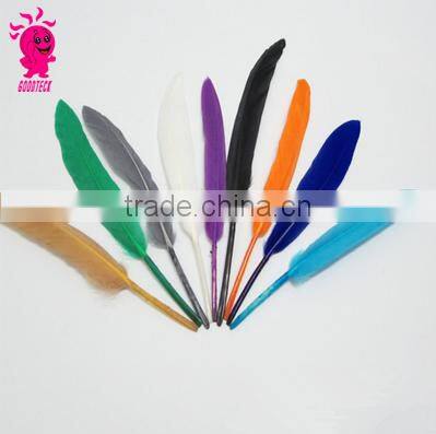 Wholesale multicolor decotation goose feather for party and wedding,10-15cm