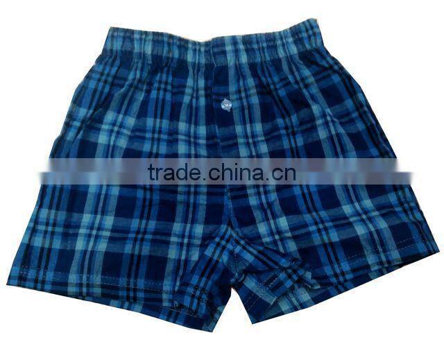 100% cotton baby woven boxer shorts