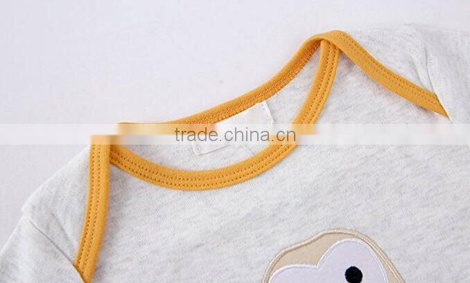 New Baby Boys Clothes fabric embroidery Romper Jumpsuit Bodysuit 100% Organic Cotton Baby clothes