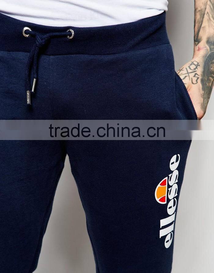 Mens wholesale custom jogger pants printing with large logo