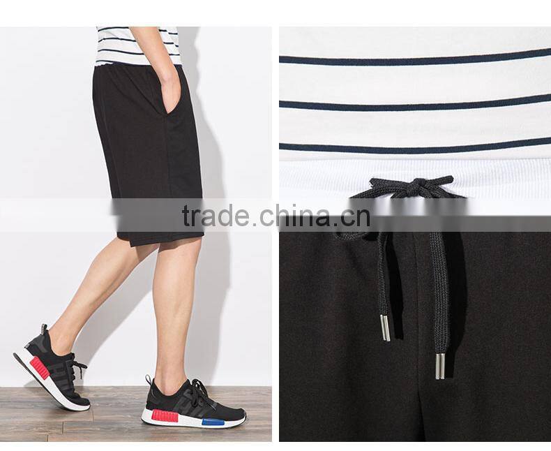 fashion men sports cotton elastic customed gym shorts active shorts