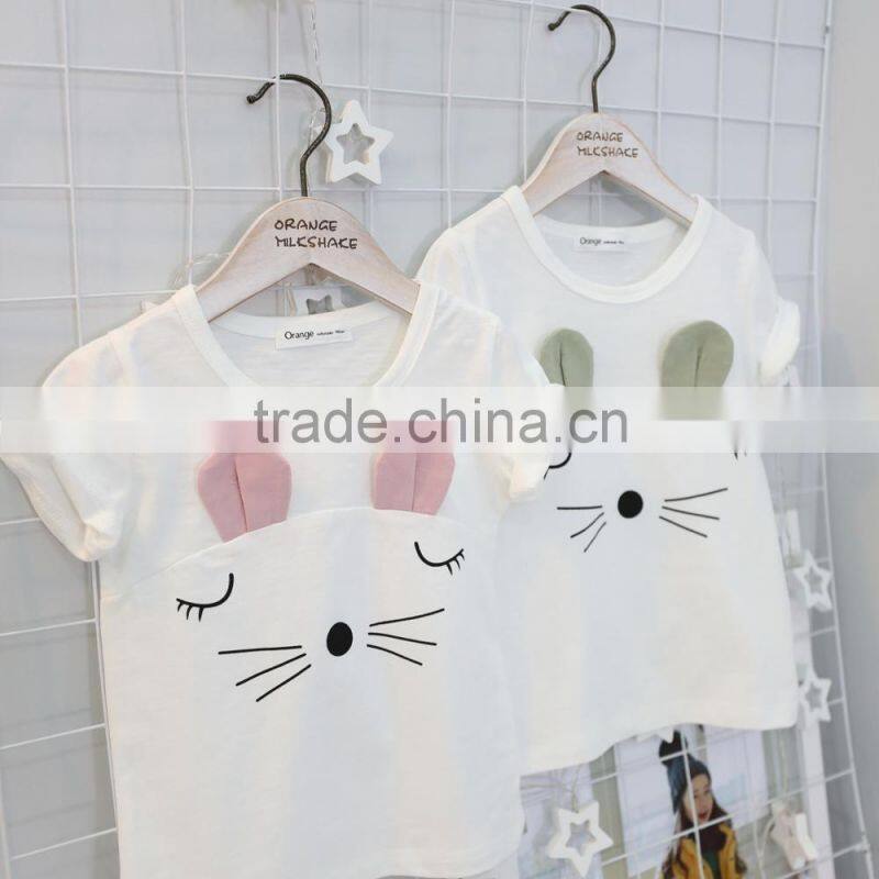 2017 new design shirts kids cartoon cotton t shirt halloween cosplay child costume