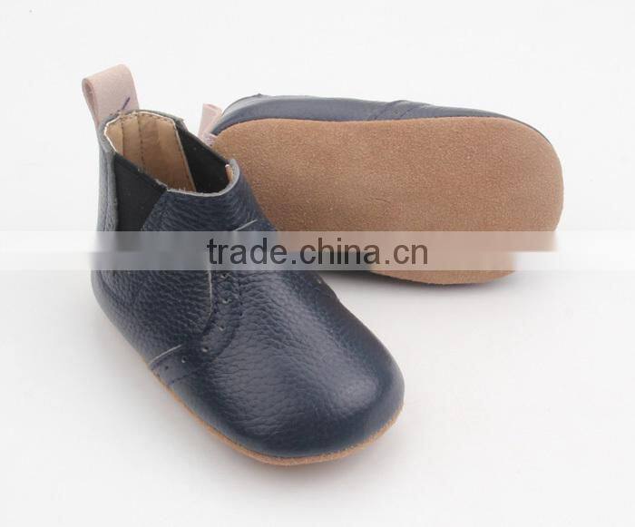 Fancy popular soft sole handmade leather baby boots