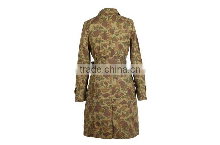 2017 lady's new fashion camouflage softshell windproof jacket for Spring Autumn season