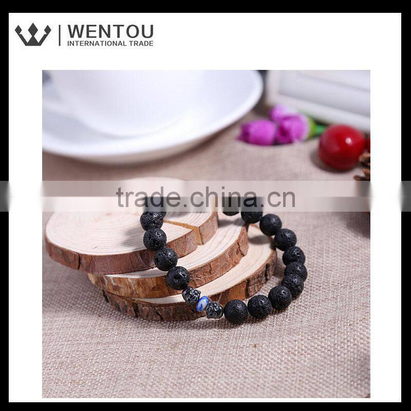 Wholesale Natural Lava Stone Bracelet