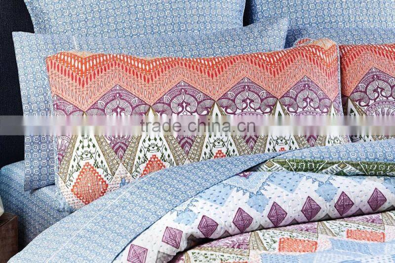 360 THREAD COUNT QUILTED COTTON SATEEN QUILT COVER