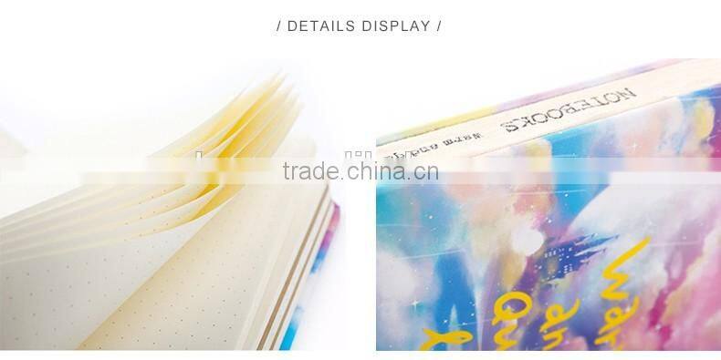 A6 hardcover planner custom section sewing flexible back diary notebook /sketch notepad /memo pad