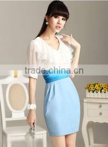 Latest Casual Woman Summer Chiffon Dress