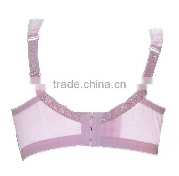 High quality breathable dot 3/4 cup Ladies Cotton Nursing Bar