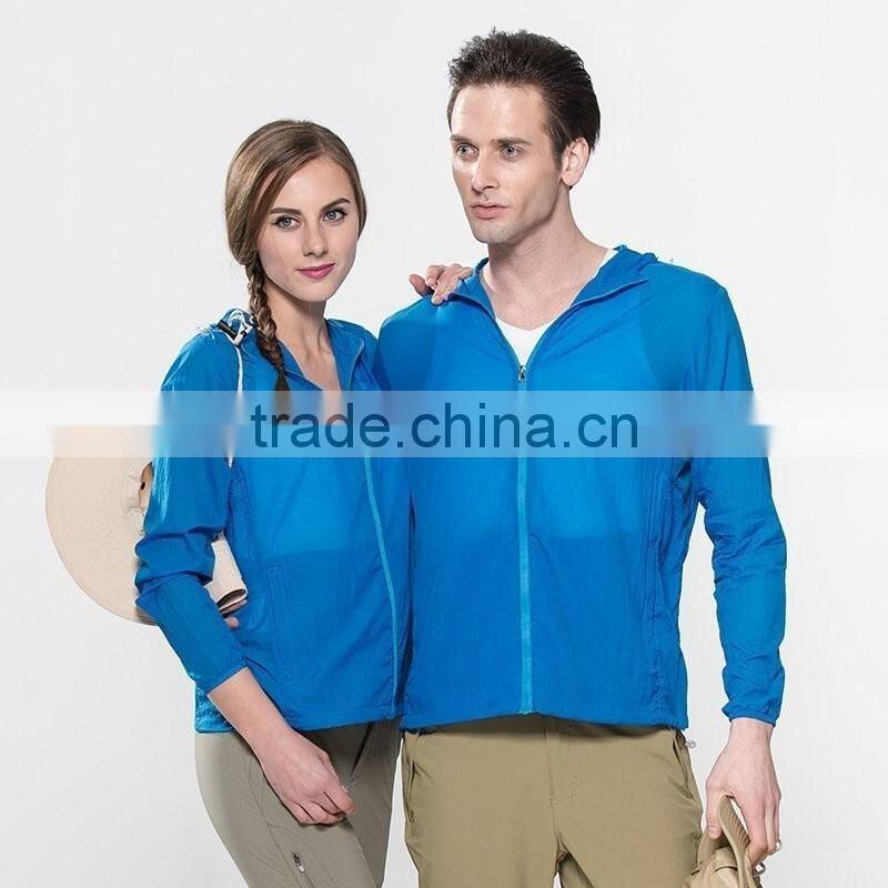 Unsex Summer Wear Sun UV Protective Clothing Thin Shirt Breathable Cool Beach Coat Outdoor sun-protective clothing