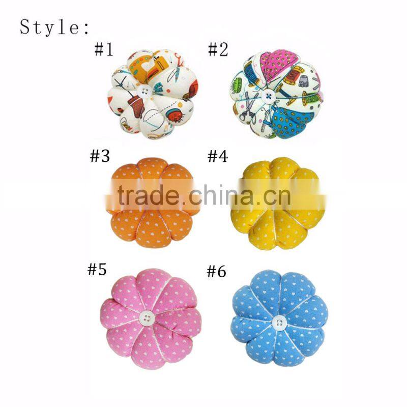 D&D Pumpkin Fabric Needles Pin Cushion Sewing With Elastic Wrist Belt