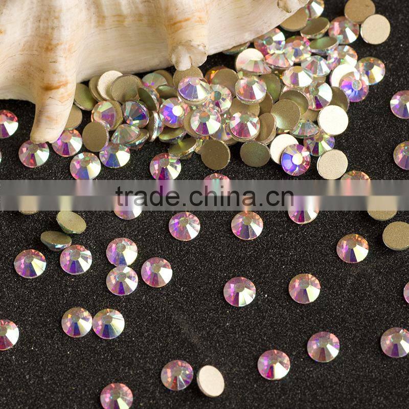 Flat back rhinestones in bulk 2058 non hotfix Crystal AB of different sizes