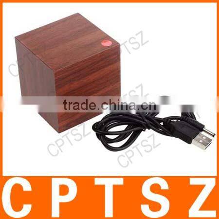 Sound Control Digital LED Wooden Clock