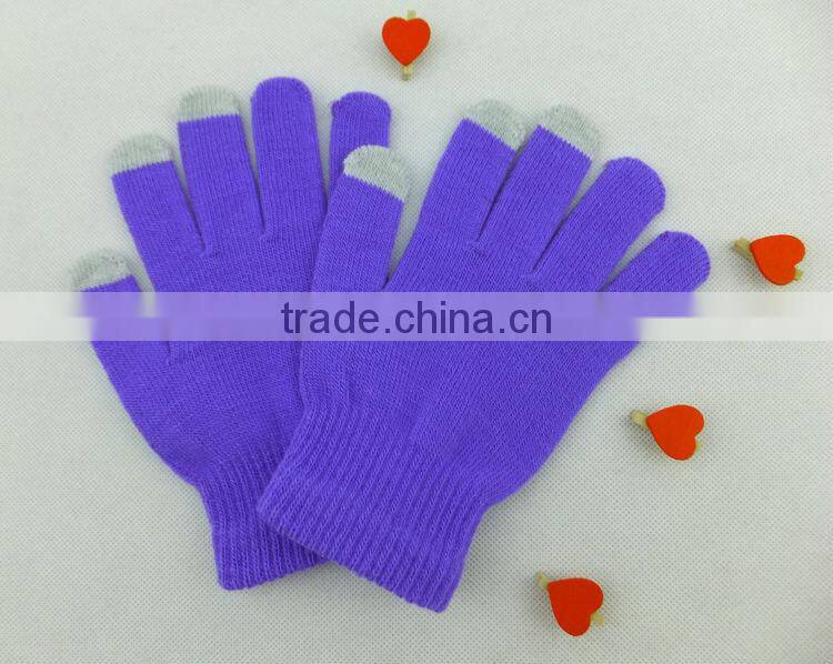 2016 hot selling Fashion warm wholesale touch gloves for all smart mobilephone and tablet PC 1