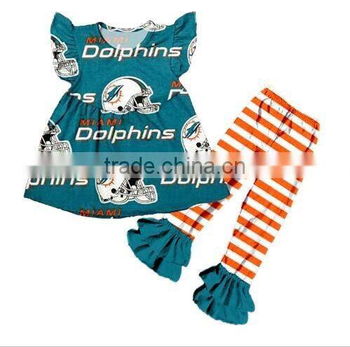 Halloween style boutique baby girl clothing dress no sleeves with ruffle pants designed for pretty girl kids clothing set