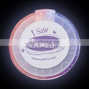 gift drink promotion flashing sticker led coaster with switch on back