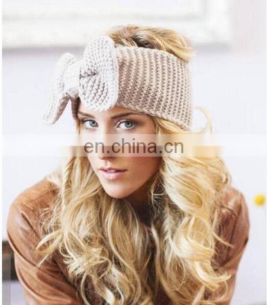 fashion Winter Spring Knitted Bow Headband