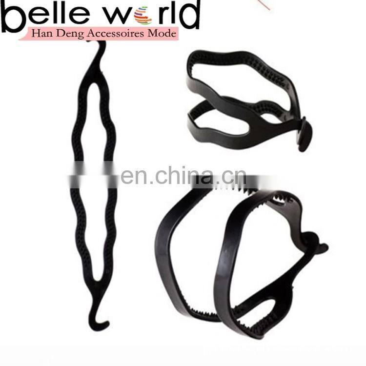 Magic plastic double hook Hair Device Donut Quick Messy Bun Updo Headwear Hair Accessories
