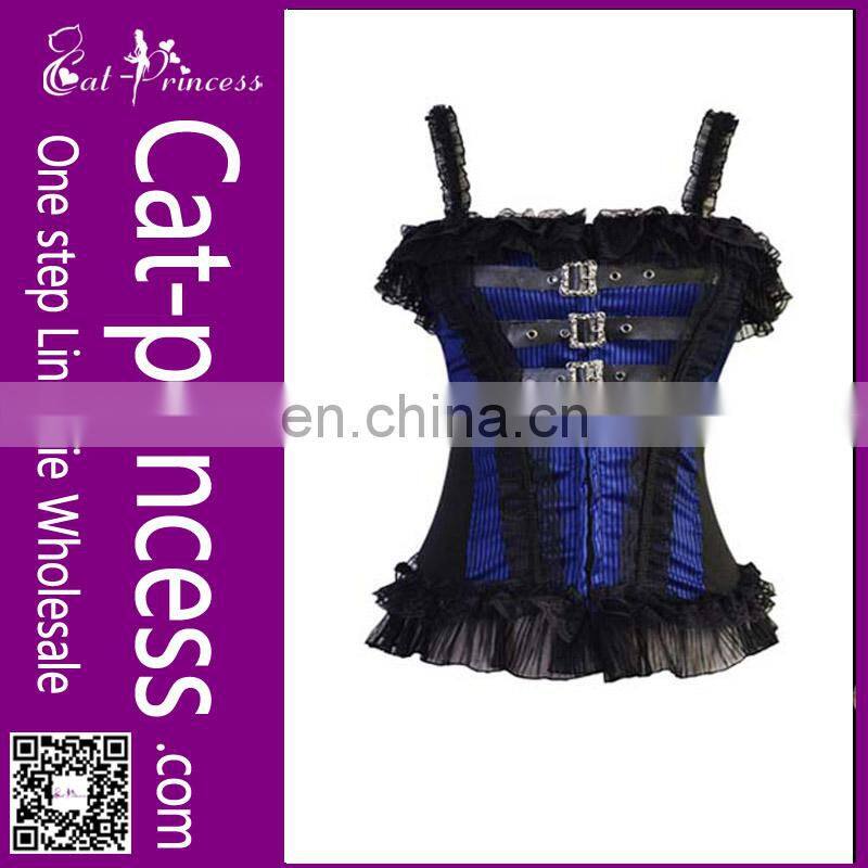 Hot selling black sling corset for men