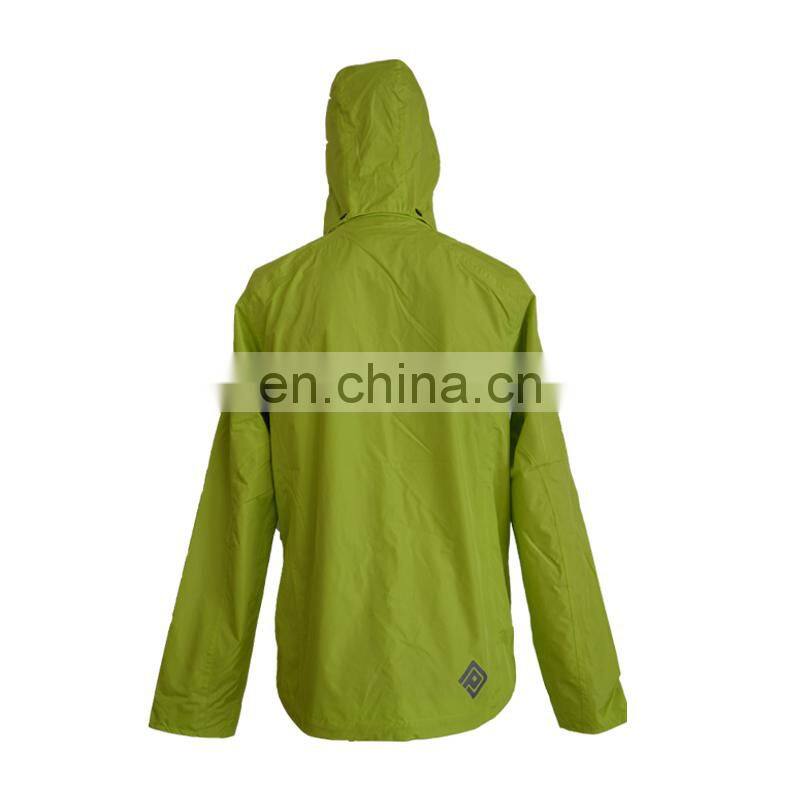 high quality custom breathability grass green rain jacket with pants