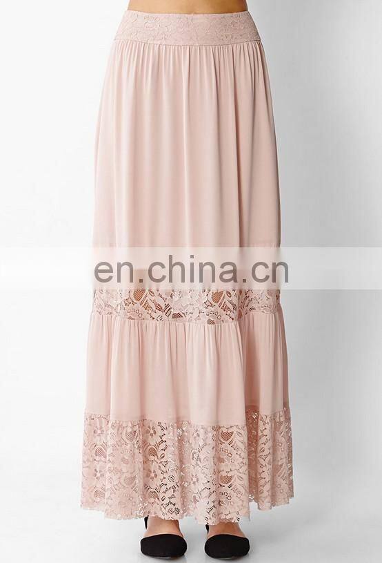 wholesale long skirt chiffon lace skirt latest skirt design pictures of long skirt new fashion lady maxi skirt