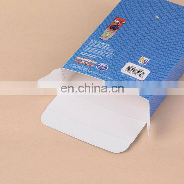 2017 new hot sale factory made Top-bottom flat bottom luxury gold paper folding box for socks packaging