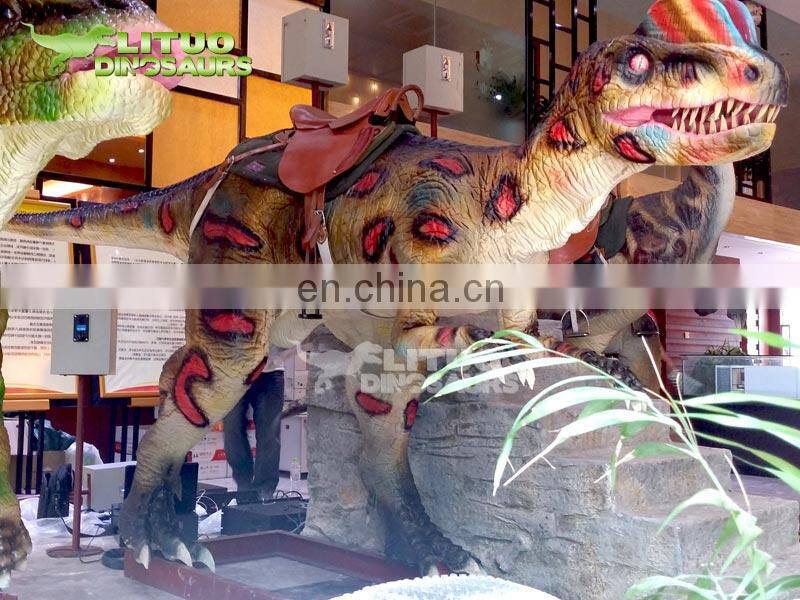 Kids Attraction Remote Control Dinosaur Rides