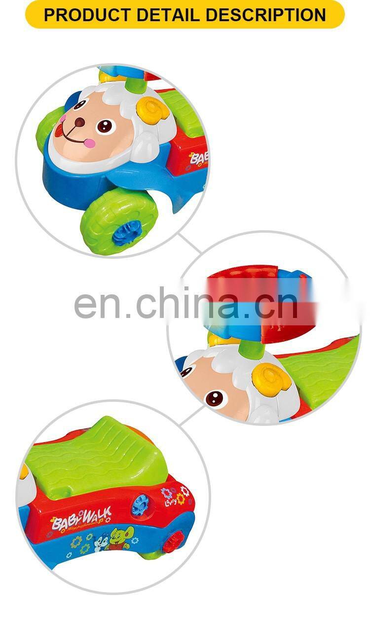 59cm Cartoon Sheep Baby Walk Car With Music