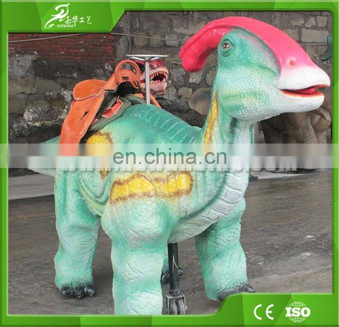KAWAH Interactive Electric Animal Scooter Coin Operated Real Walking Dinosaur Rides For Sale