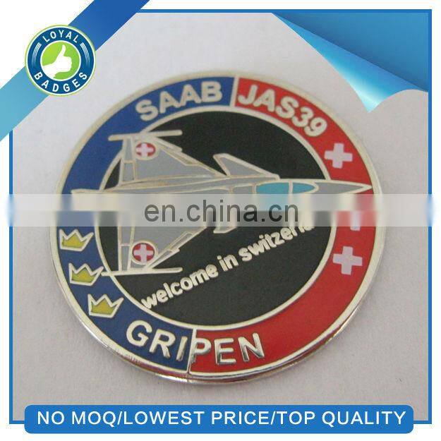 Customized antique silver car club pin badges