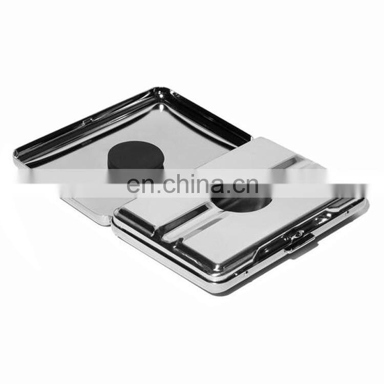 Nice polish full 201 stainless steel bar metal spinning ashtray