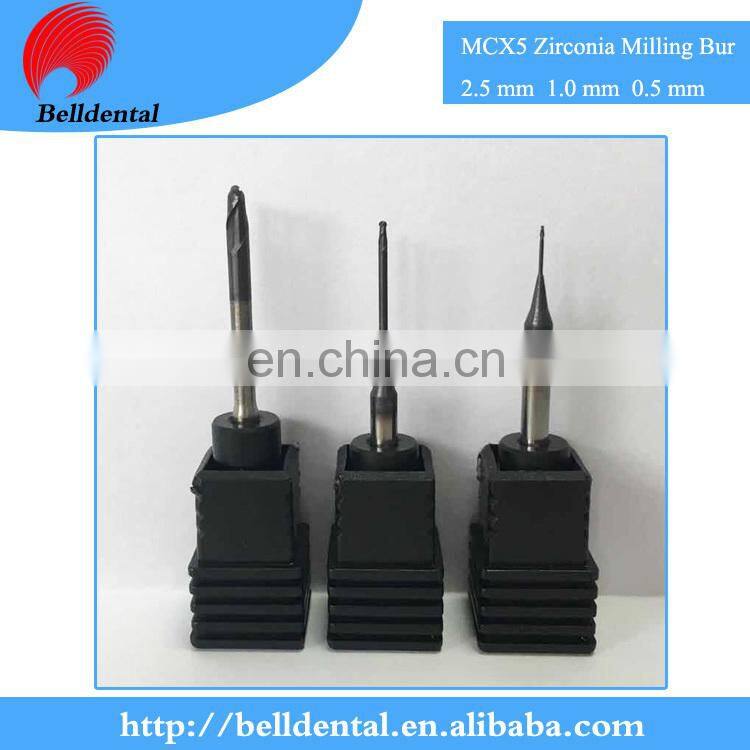 CAD CAM System DLC Coating Dental Zirconia Milling Burs for Sirona MCX5