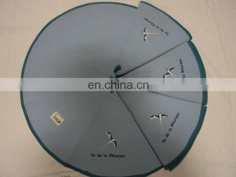 100% cotton kitchen towels cotton embroidery round hand towel