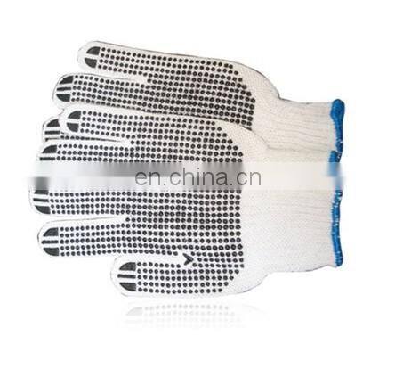 cotton gloves with high quality bleach white cotton gloves safety cotton white work gloves