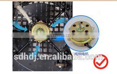 Evaporative water cooled mobile home cooling fan