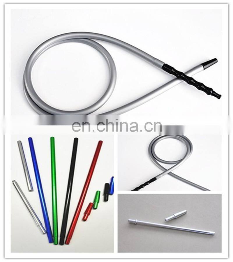 1.8m High quality aluminum stem silicone hose Shisha Hookah Hose silicon hose