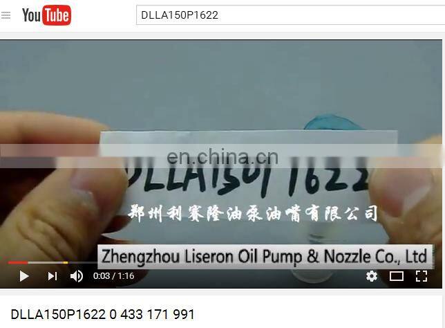 ERIKC DLLA150P1622 Fuel nozzle parts nozzle DLLA150P1622 bico diesel nozzle 0 433 171 991 for 0445120078