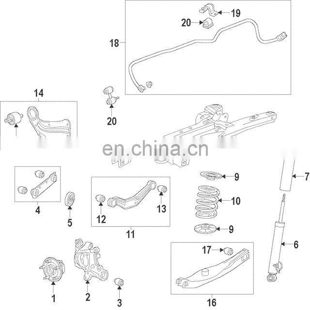 For Malibu Impala 2.4L Stabilizer Link 13281792