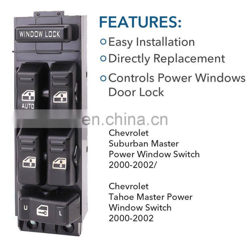 15720127 For Chevrolet For Cadillac 4 Door Master Power Window Switch