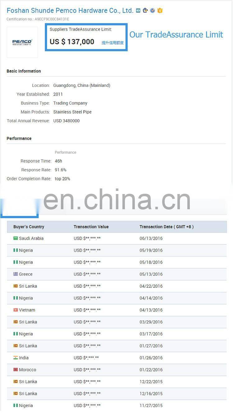 Handrail/Stair Use Hairline Brushed Decorative Stainless Steel Pipe Tube