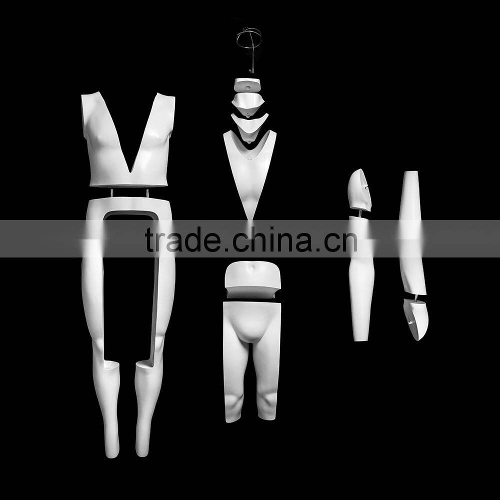 GH25 Plus-size Ghost Mannequin Fat Man Removable Invisible men fiberglass Dummy Model