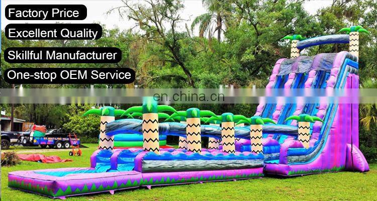 Factory price commercial large home outdoor inflatable water pool wet slide air bouncer combo wet inflatable