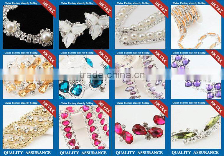 X0701 Pearl rhinestone trimming ,pearl and rhinestone trimmings, very nice crystal Pearl trimming