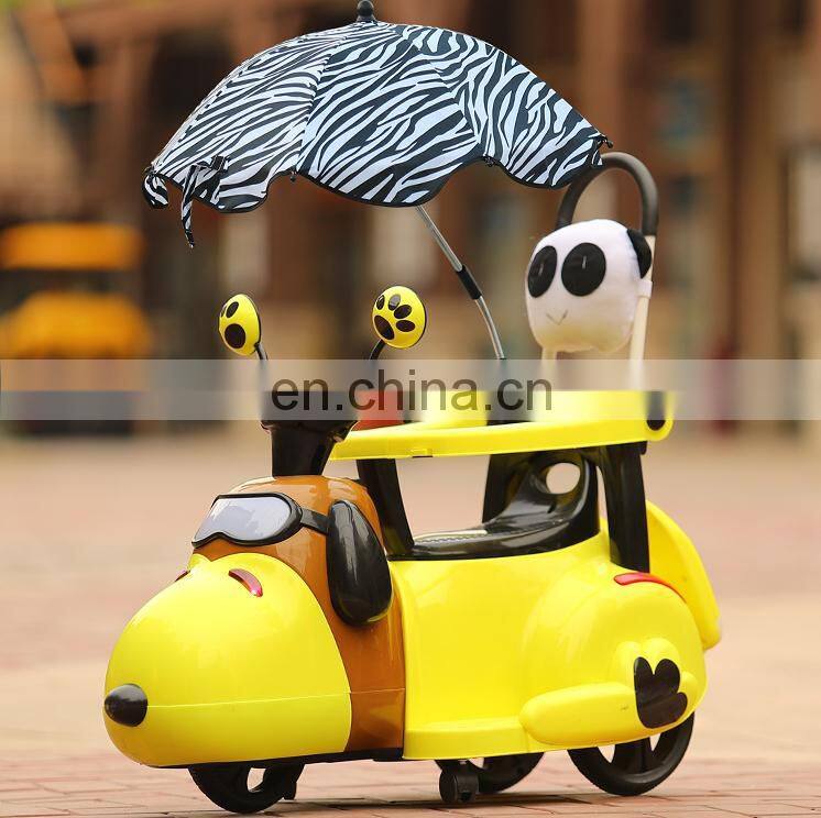 Cheap 3 wheels rechargeable kids electric motorcycle with LED light