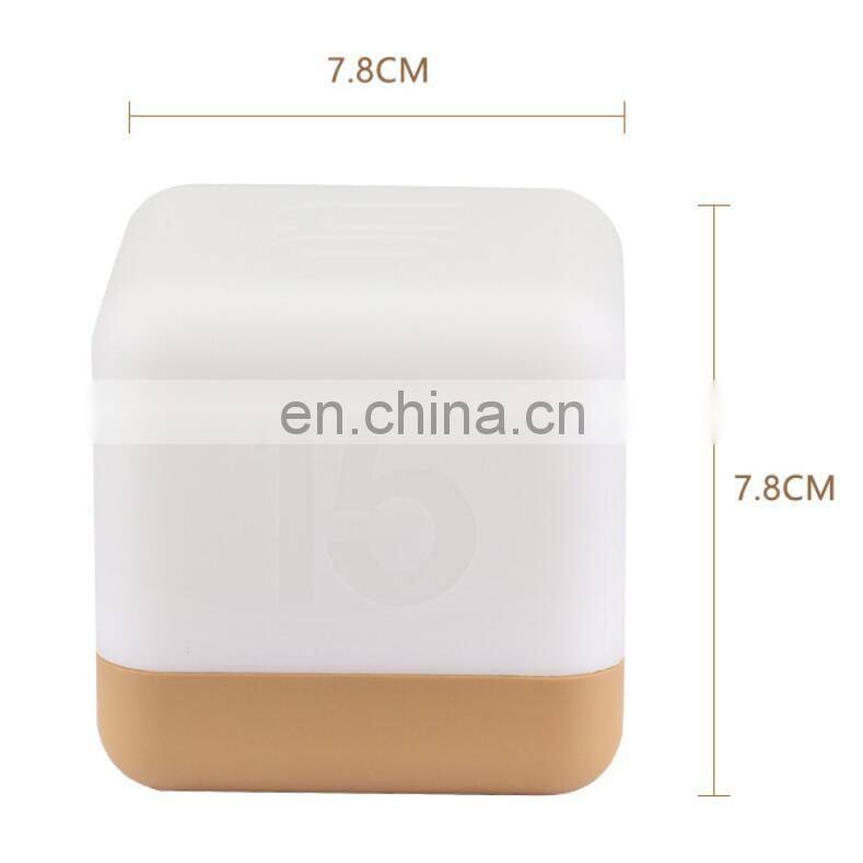 2020 amazon hot sale smart time night light baby night light USB rechargeable LED night light