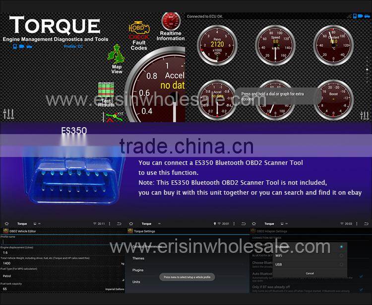 Erisin ES2008A 7" Autoradio Touch Screen 2 Din Car Audio Players GPS